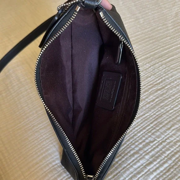 Coach Black Leather Crossbody Bag - Picture 8 of 9